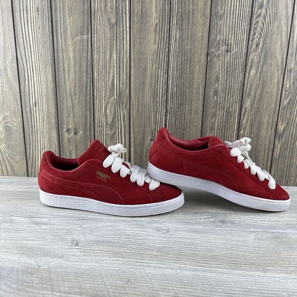 Puma Suede Classic Tones Lace Up  Mens Red Sneakers Casual Shoes 38955002 Sz: 9 - Picture 6 of 16